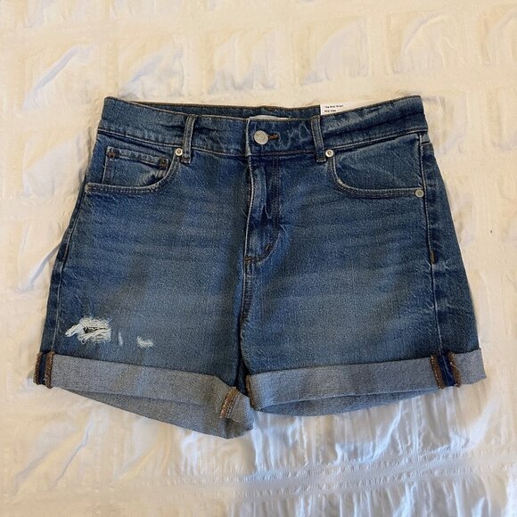 NWT Loft "The Roll Short" Mid Rise Denim Short - Picture 1 of 3